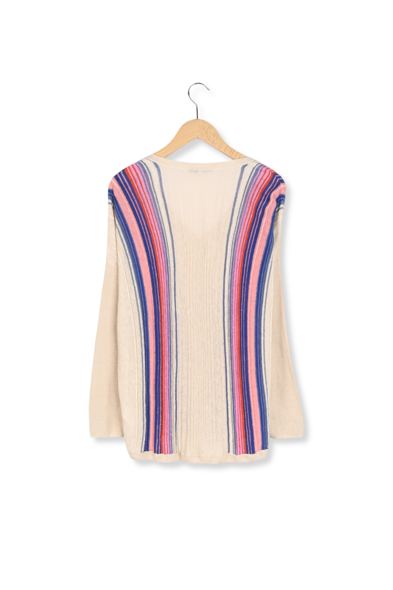 Pull V rayé en lin - LOUNA Faume - seconde main