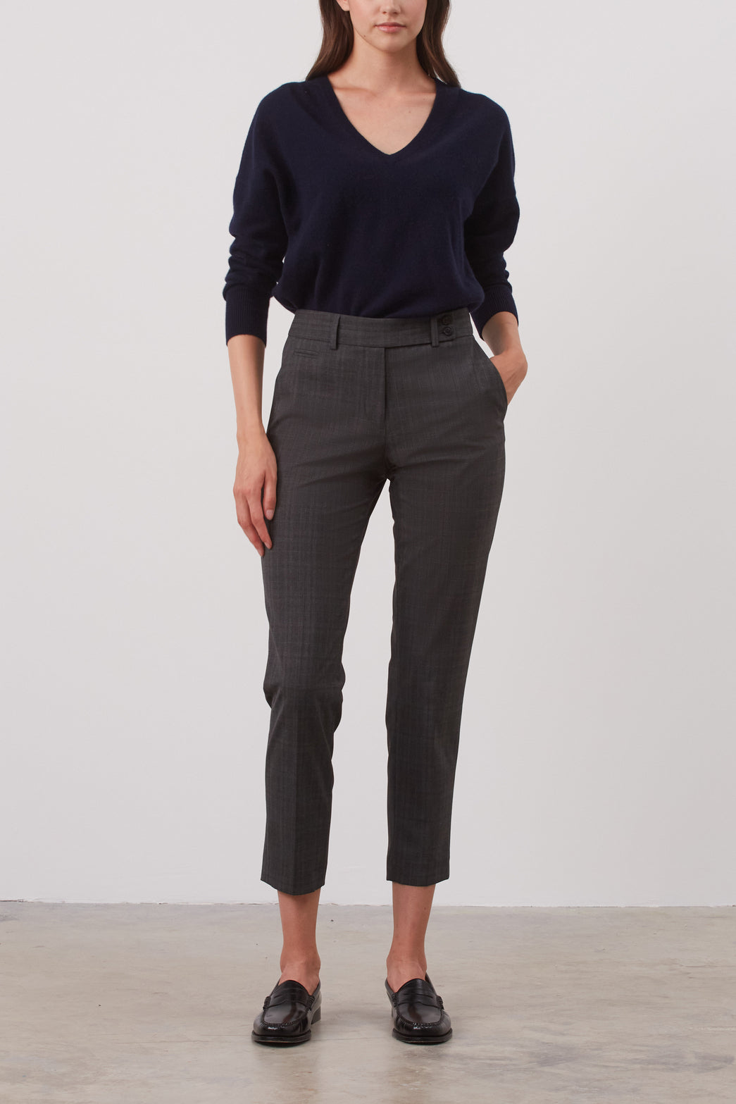 Pantalon de tailleur à carreaux - ELIASS Faume - seconde main