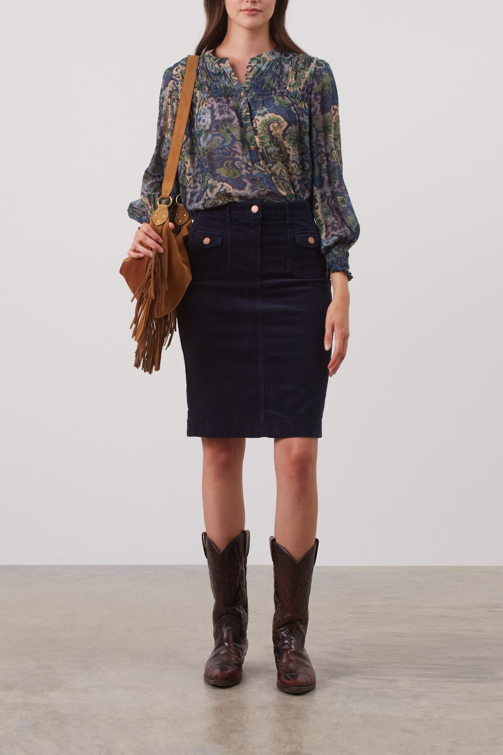 Jupe en velours côtelé - BIARITZ Faume - seconde main