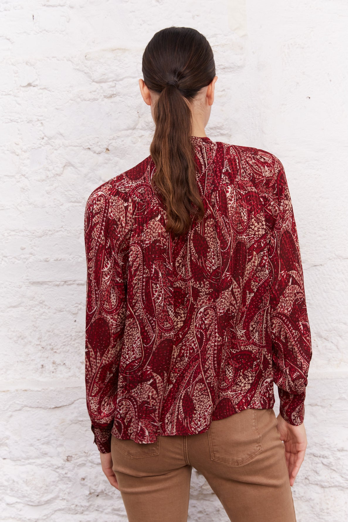 Blouse fluide à imprimé cachemire - CAMILL Faume - seconde main