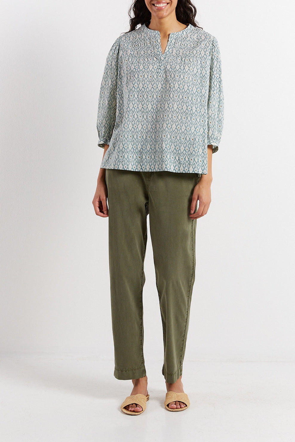 Blouse en voile de coton imprimé - CLOTHILDE Faume - seconde main