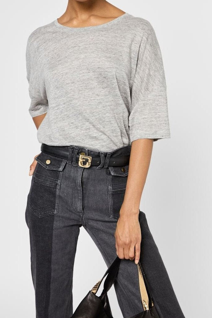 T-shirt oversize en lin - GIORGIA Faume - seconde main
