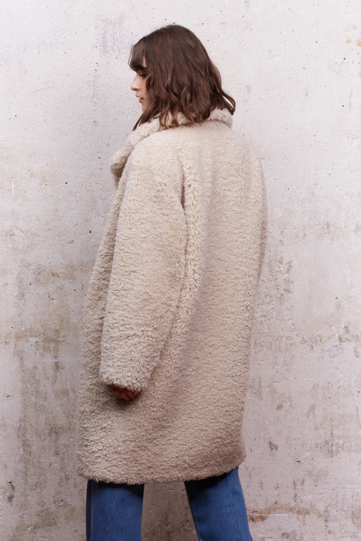 Manteau doux en fausse fourrure - SOLENNE Faume - seconde main