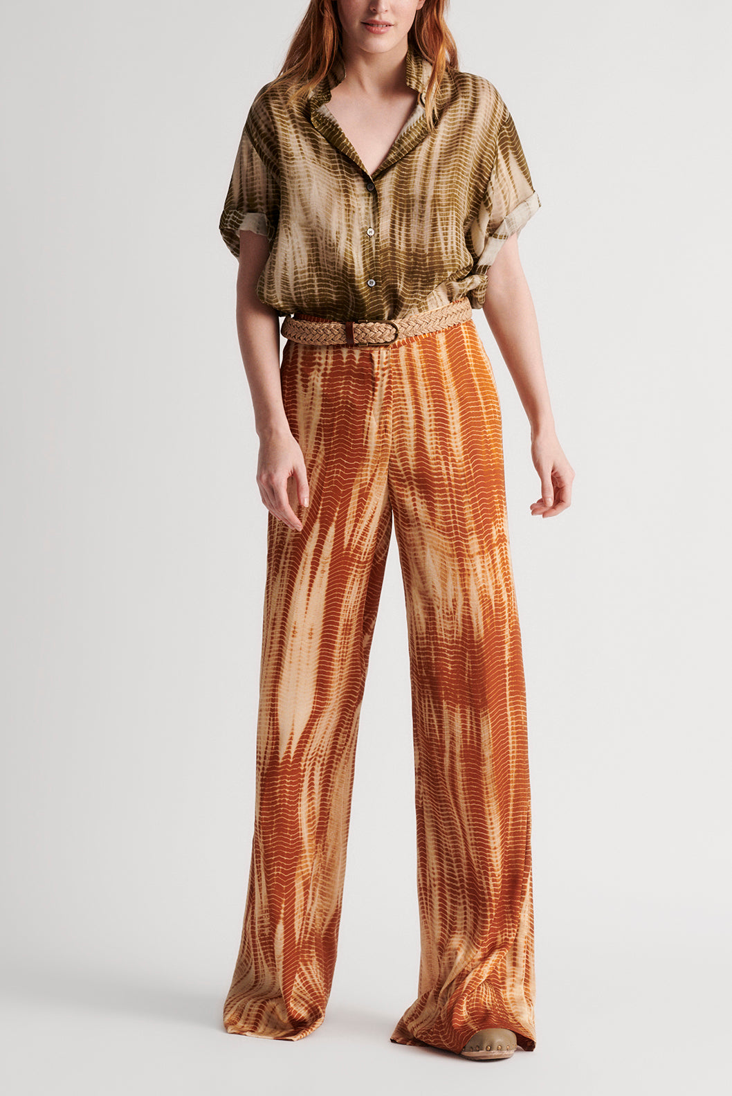 MAYANK - Pantalon large en twill Faume - seconde main