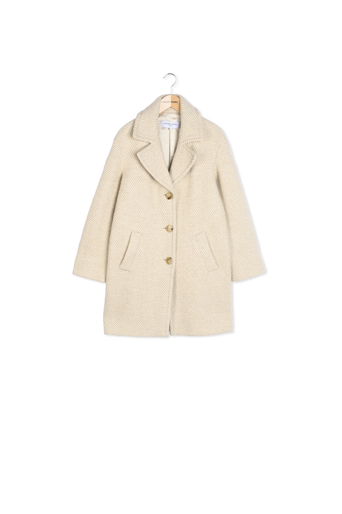 Manteau large à chevrons - LEONETTE Faume - seconde main