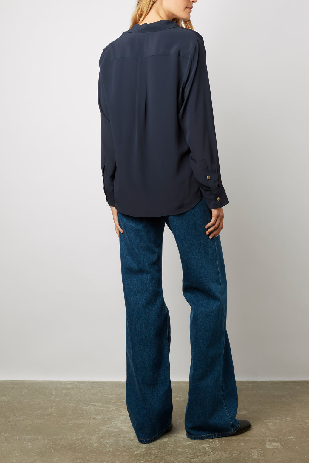 Blouse en mélange de soie - CARINE Faume - seconde main