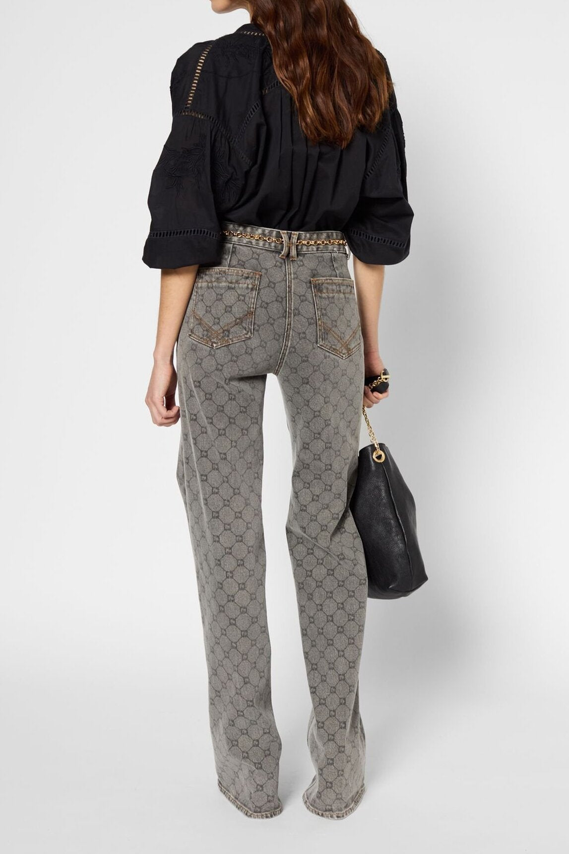 Chemise brodée en voile de coton - UCILLE Faume - seconde main