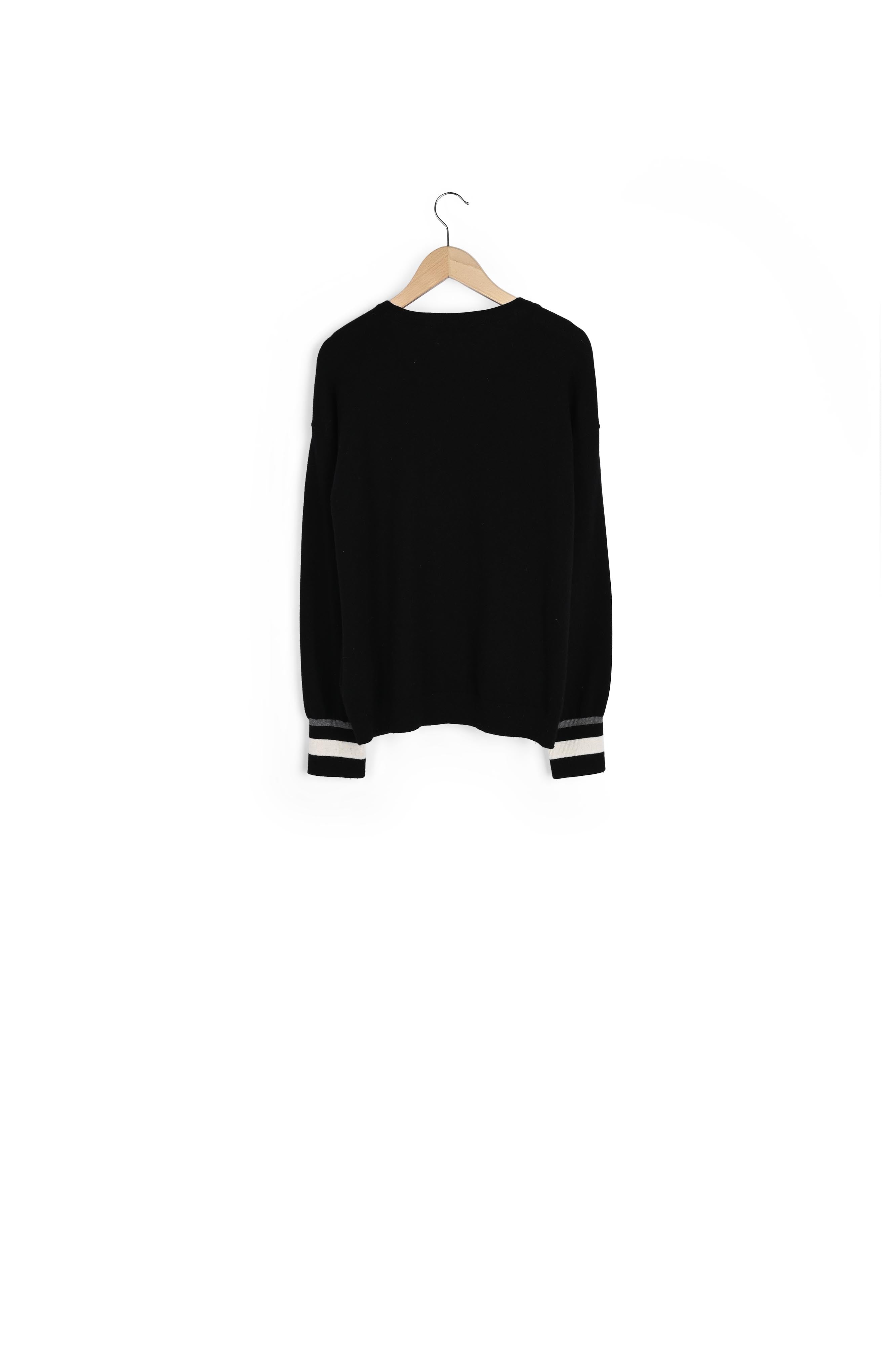 SIDONY - Pull V en laine Faume - seconde main