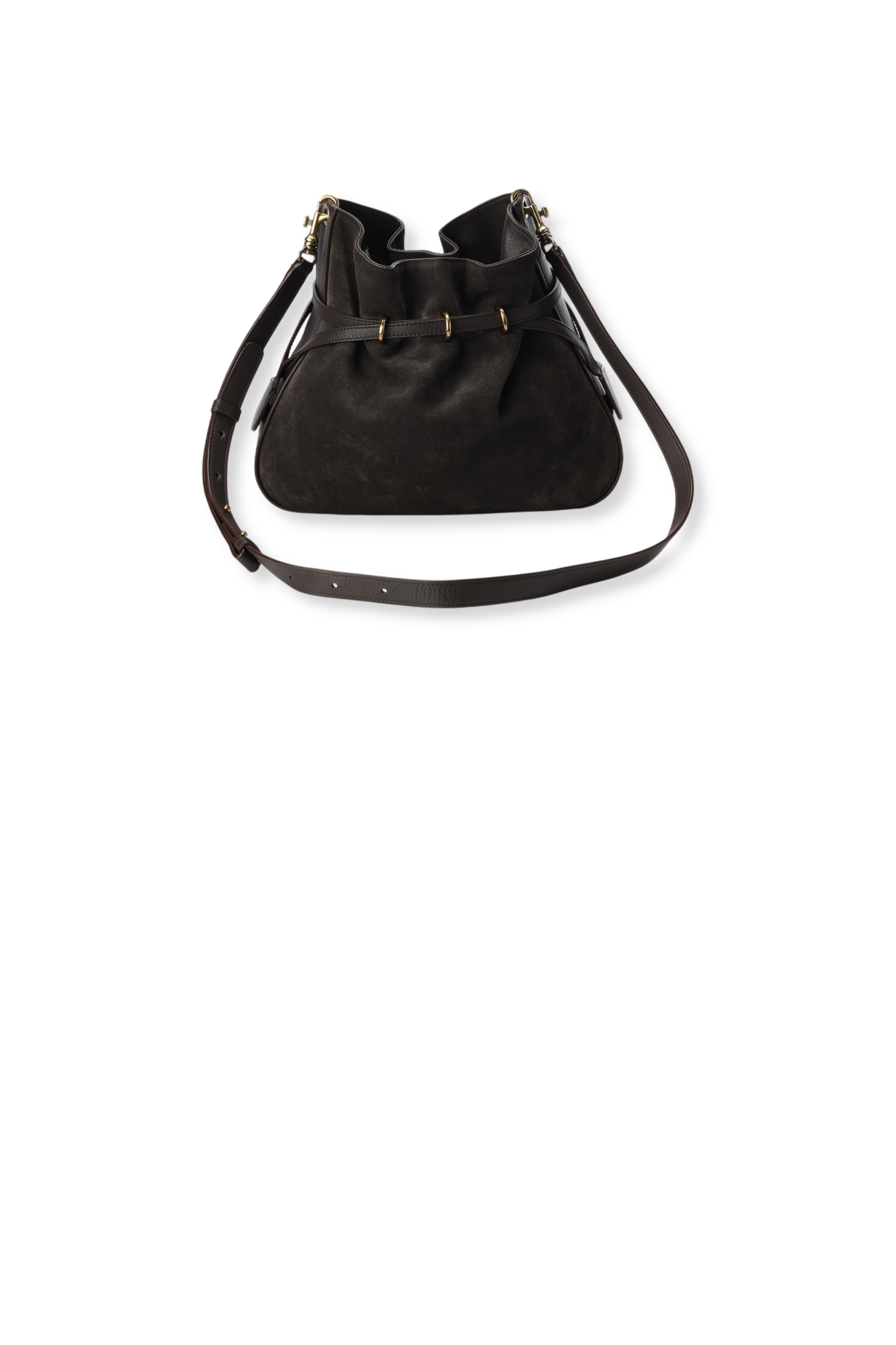 Sac seau en cuir velours - ROMY Faume - seconde main