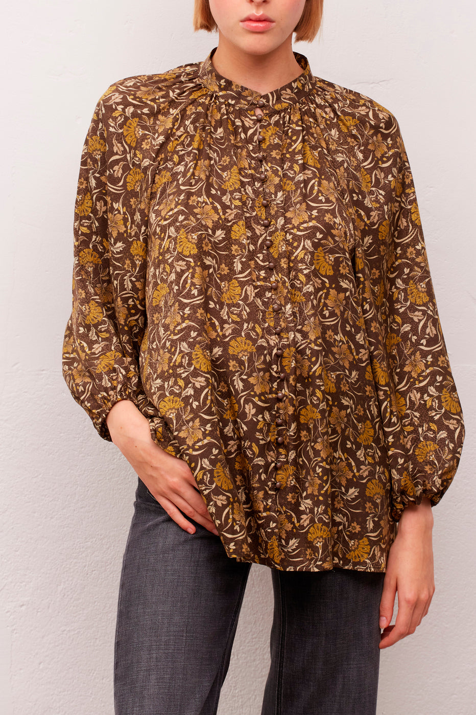 Blouse imprimée oversize - CLOANE Faume - seconde main