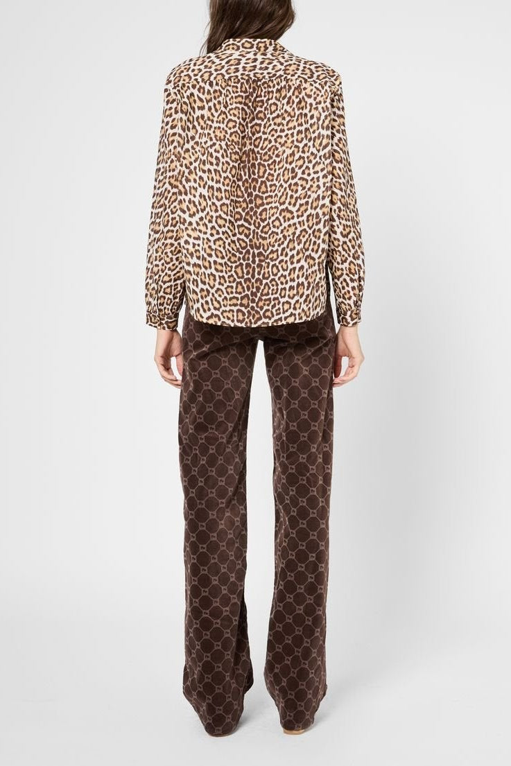 Blouse léopard en coton - UTHIA Faume - seconde main
