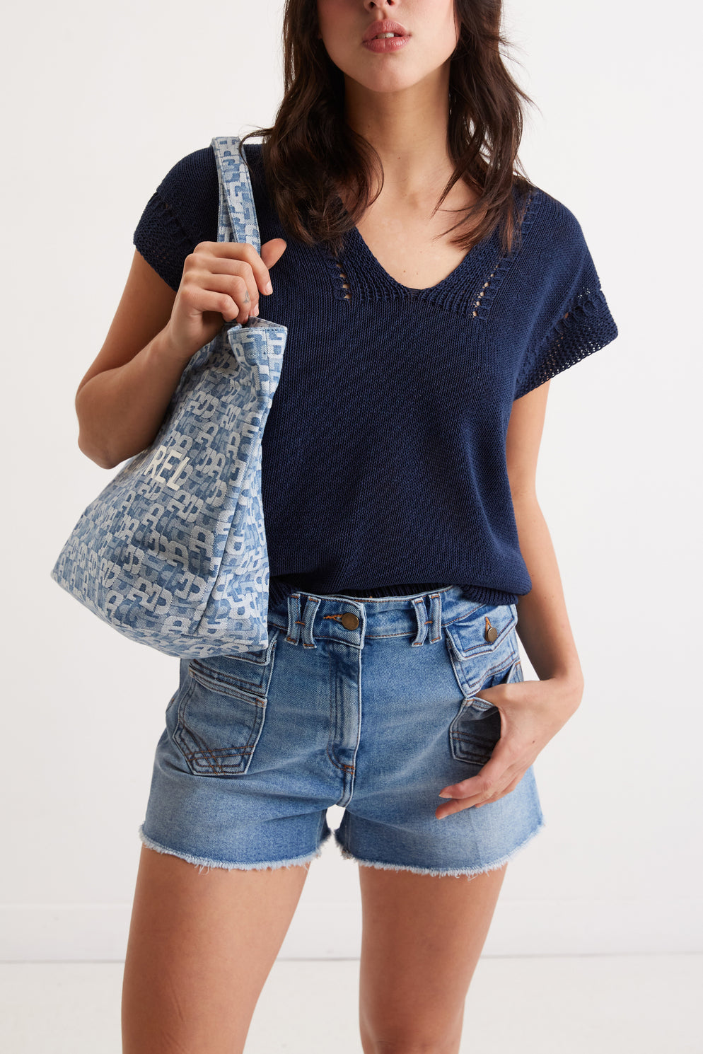 Pull sans manche en coton organique - LANAROSE Faume - seconde main