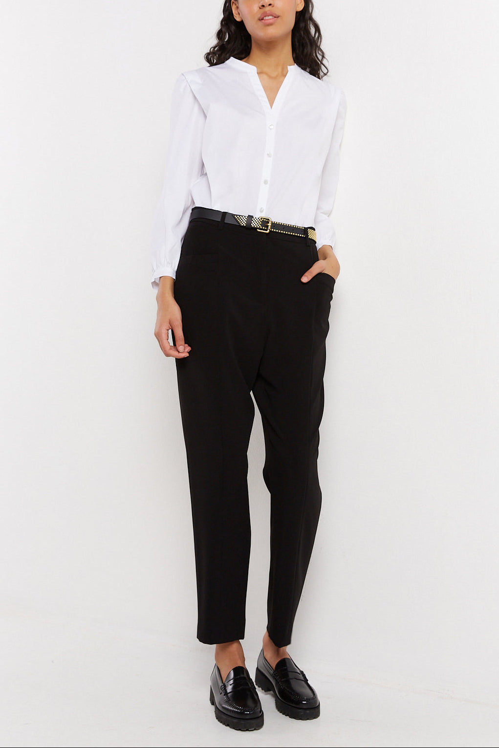 Pantalon ceinturé 7/8 - EROS Faume - seconde main