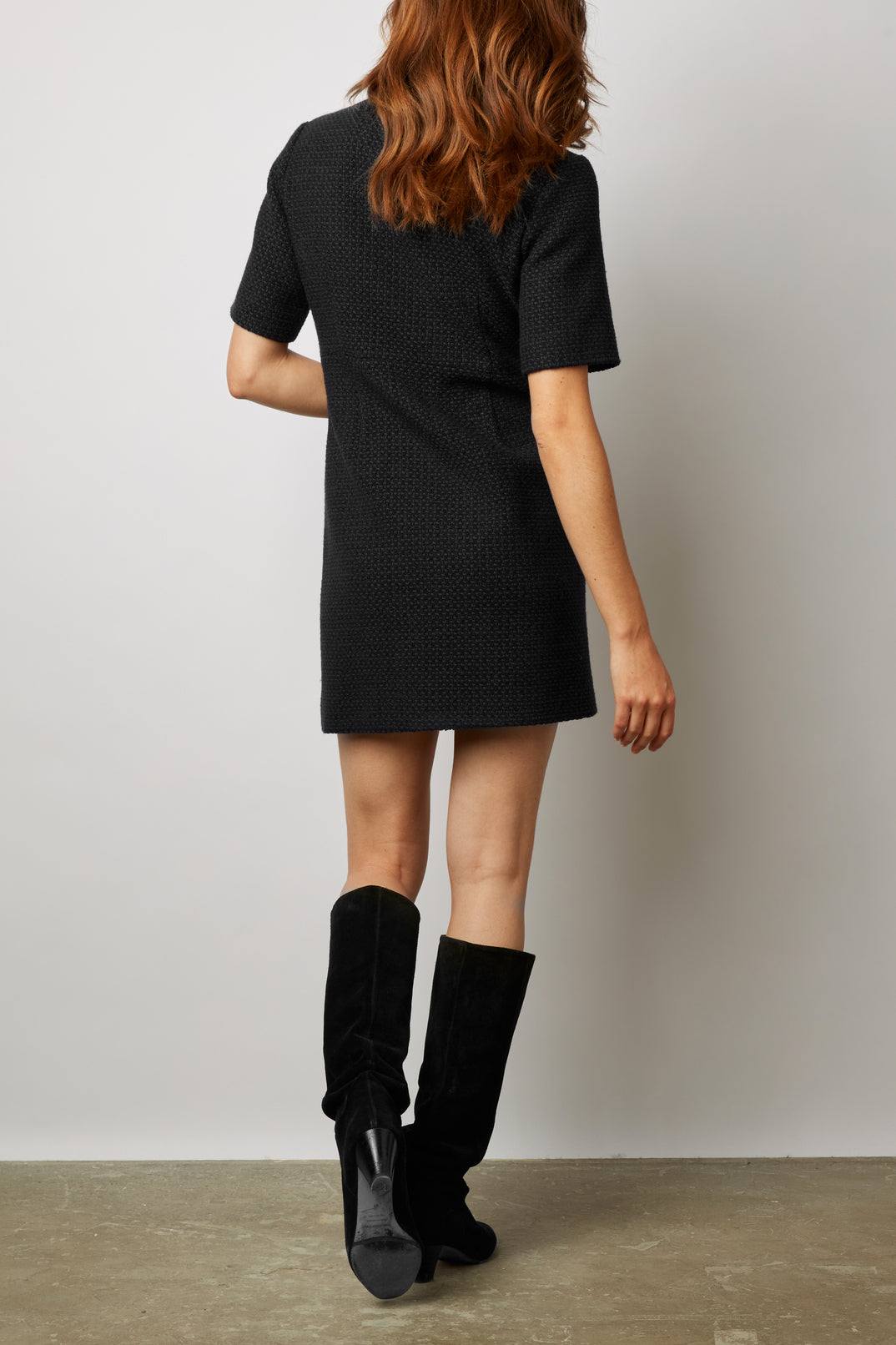 Robe courte cintrée en tweed - JILLIAN Faume - seconde main