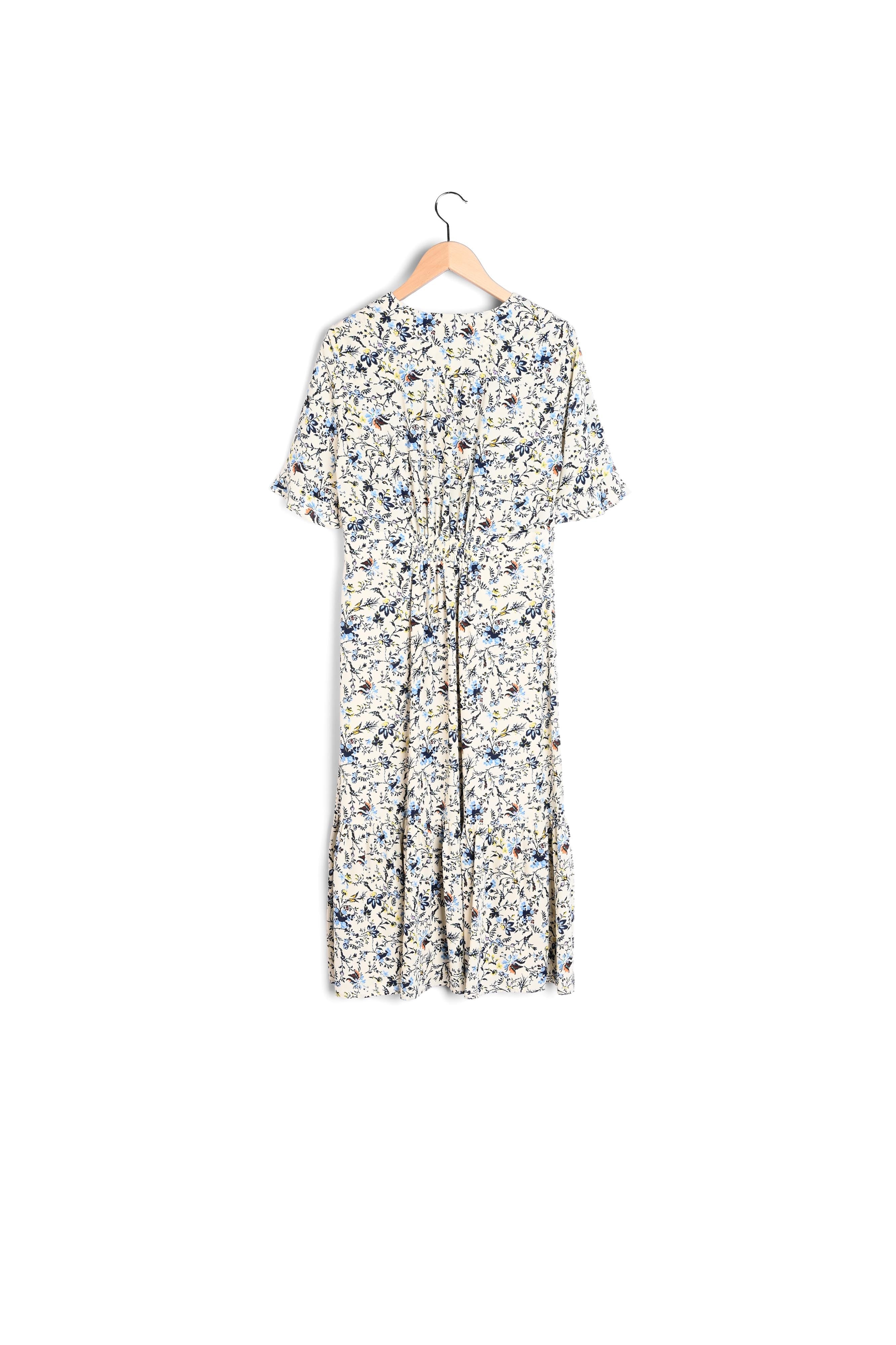 Robe midi imprimée en crêpe Faume - seconde main