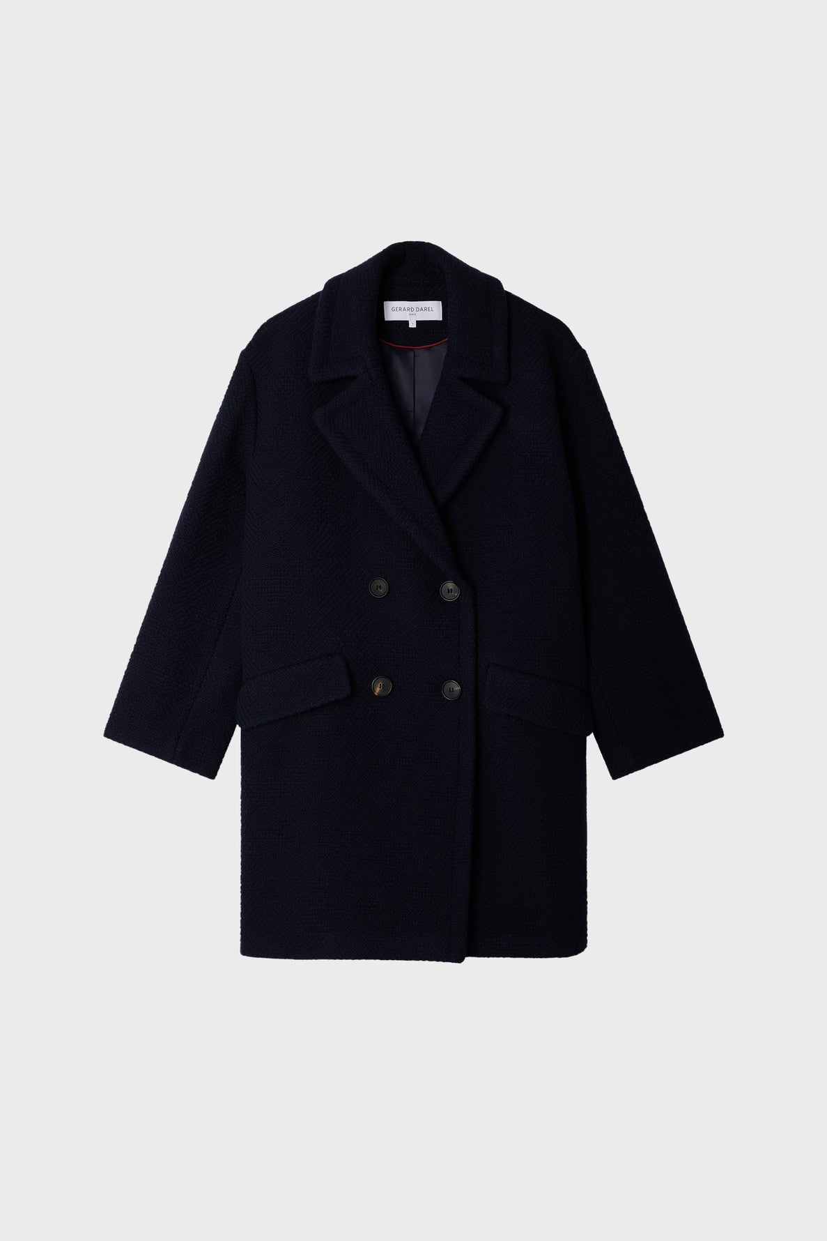 Manteau oversize en jacquard - SARAH Faume - seconde main