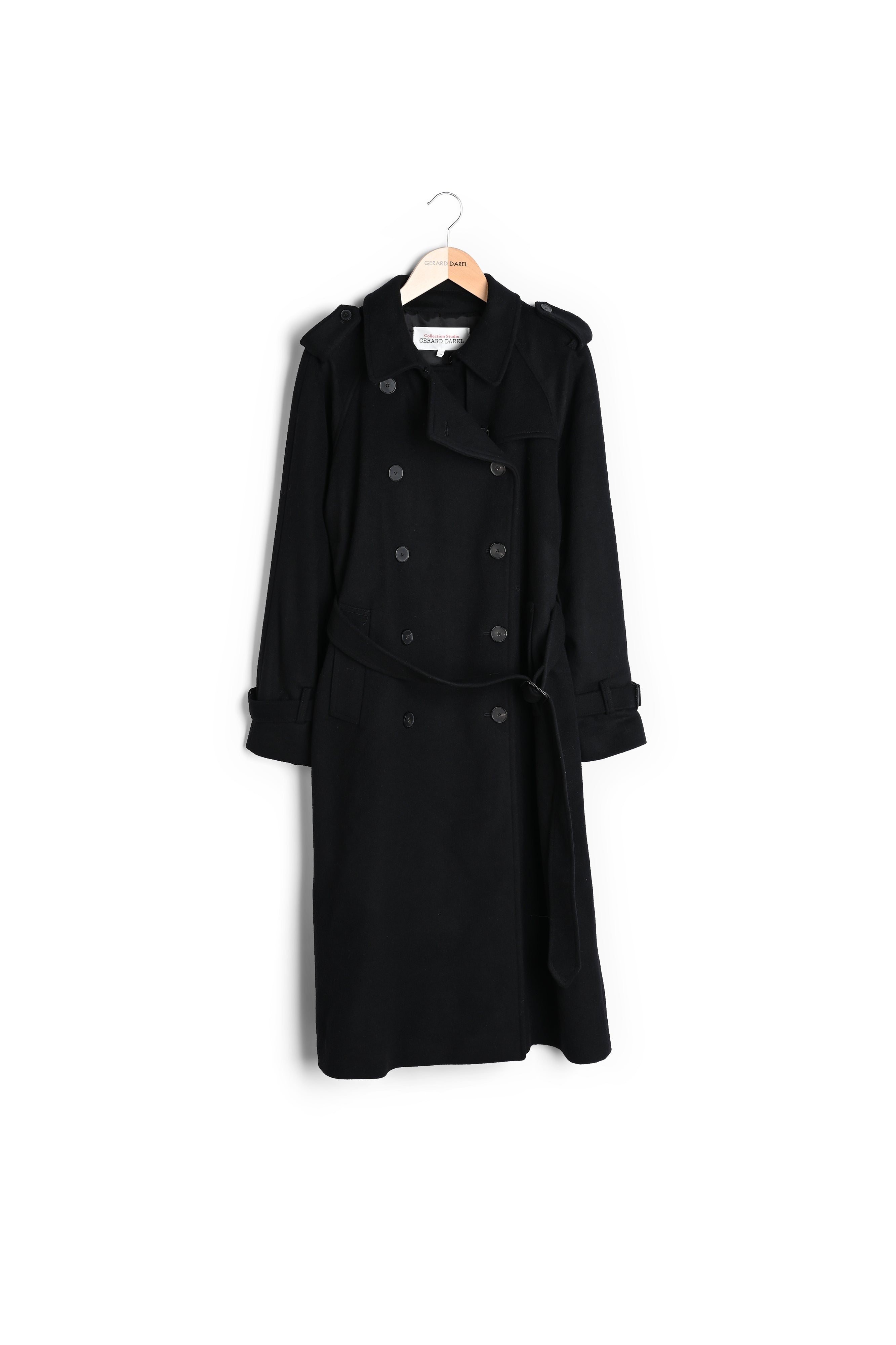 Trench long en laine et cachemire - SERGE Faume - seconde main