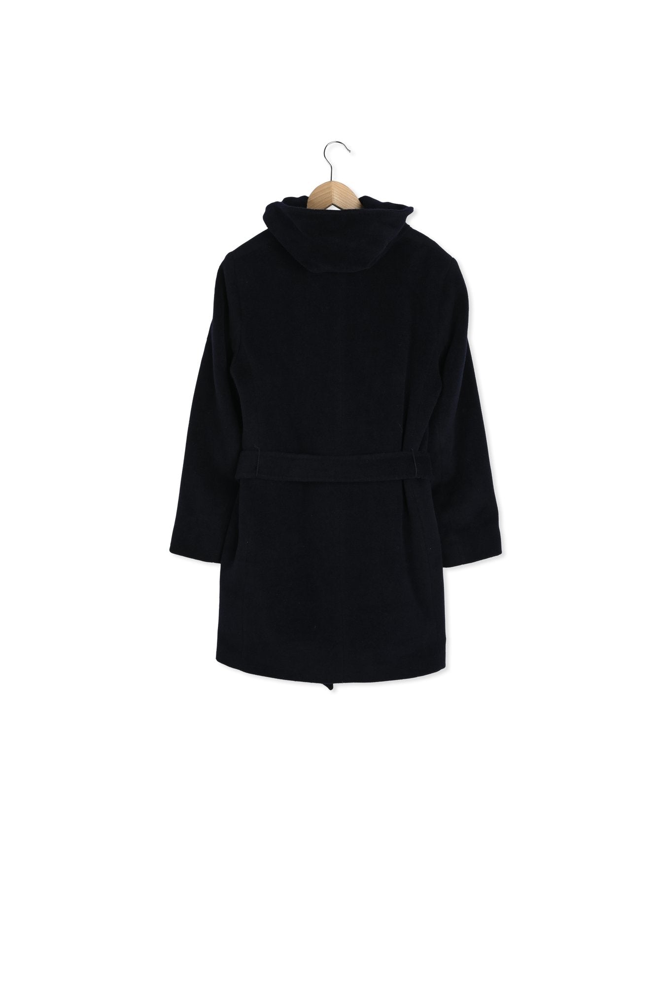 Manteau ceinturé en laine vierge et angora - SYRINE Faume - seconde main