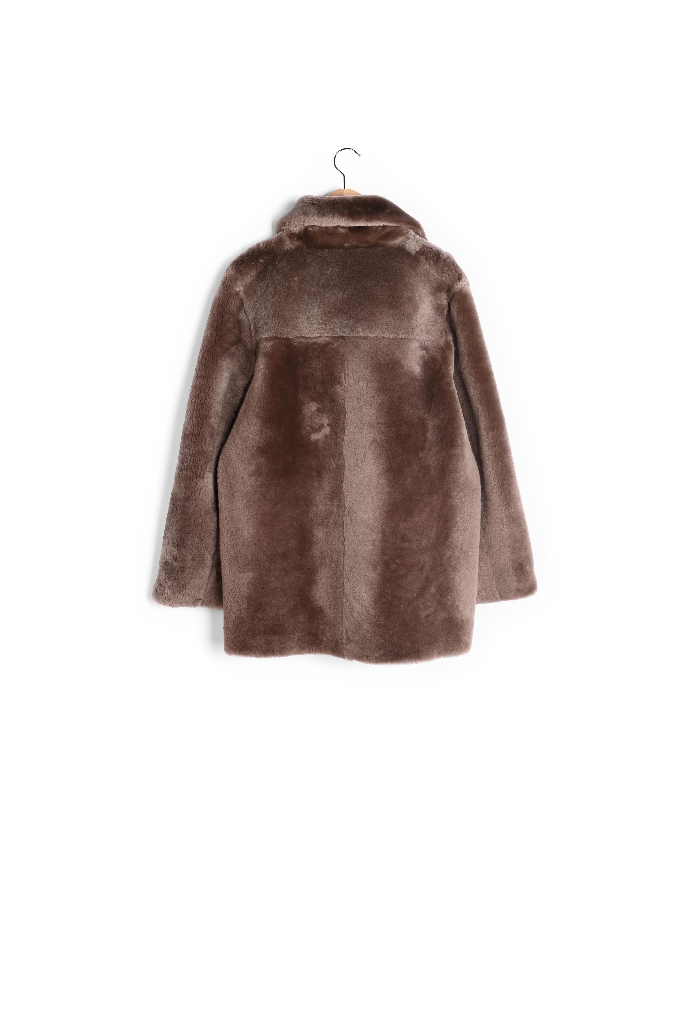 Manteau court réversible en peau lainée - MARLON Faume - seconde main