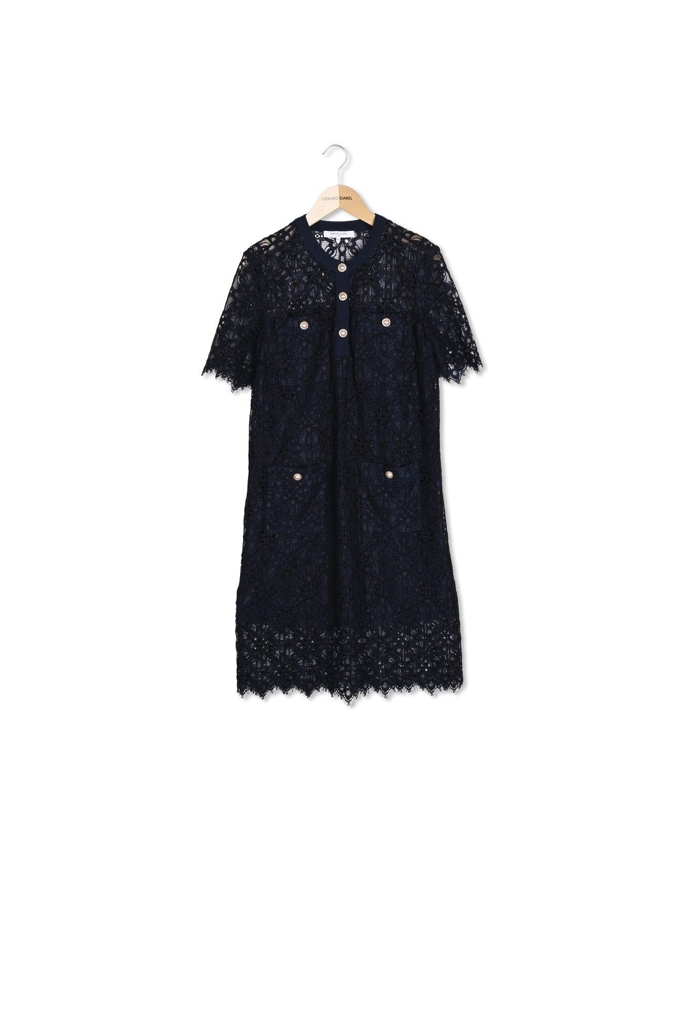 Robe courte droite en dentelle - PLACIDIE Faume - seconde main