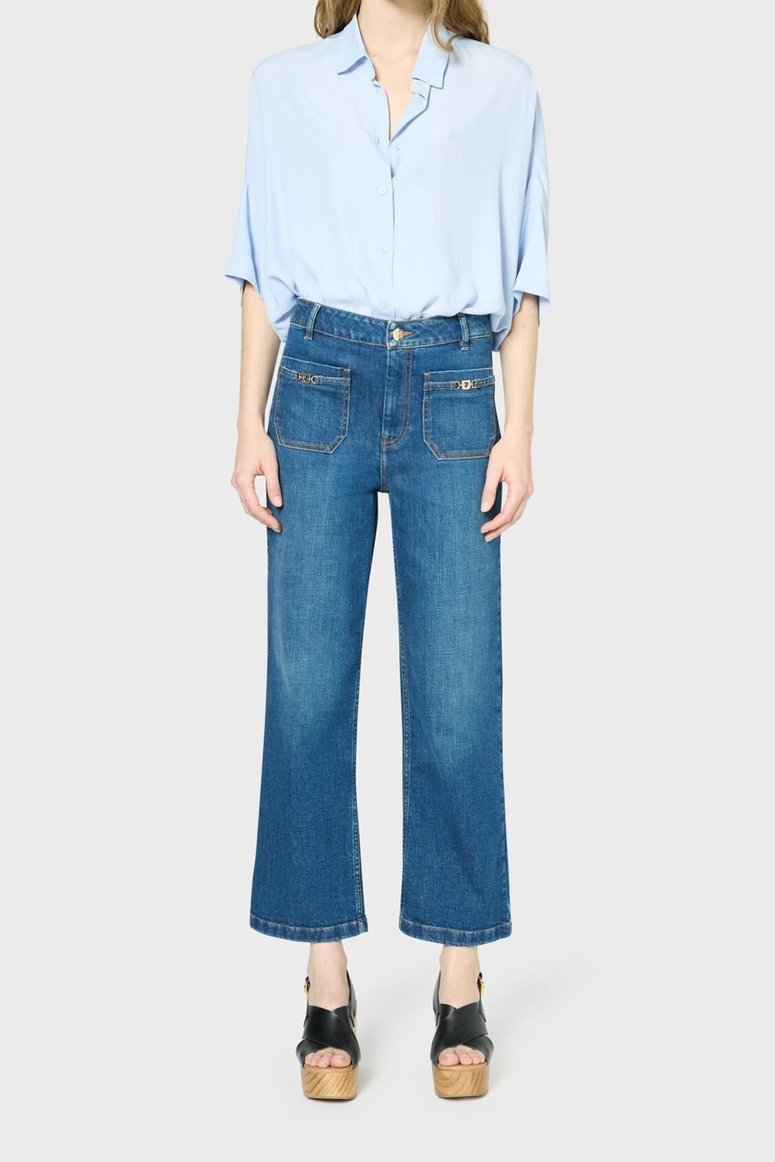 Jean 7/8 à boucles - LENOR Faume - seconde main