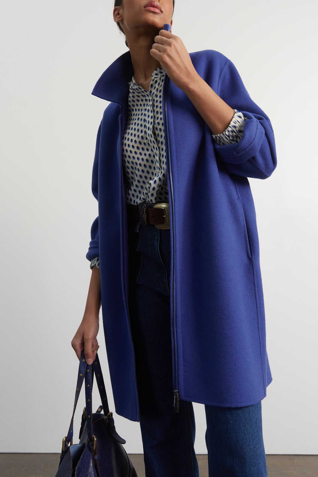 Manteau en laine zippé - SABELLE Faume - seconde main