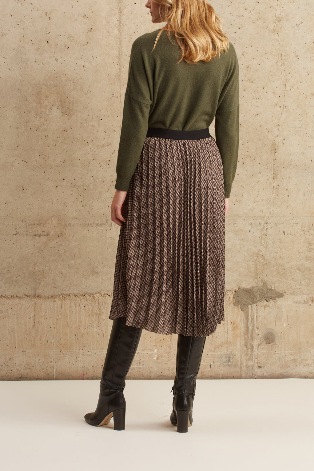 Jupe midi plissée - BETH Faume - seconde main