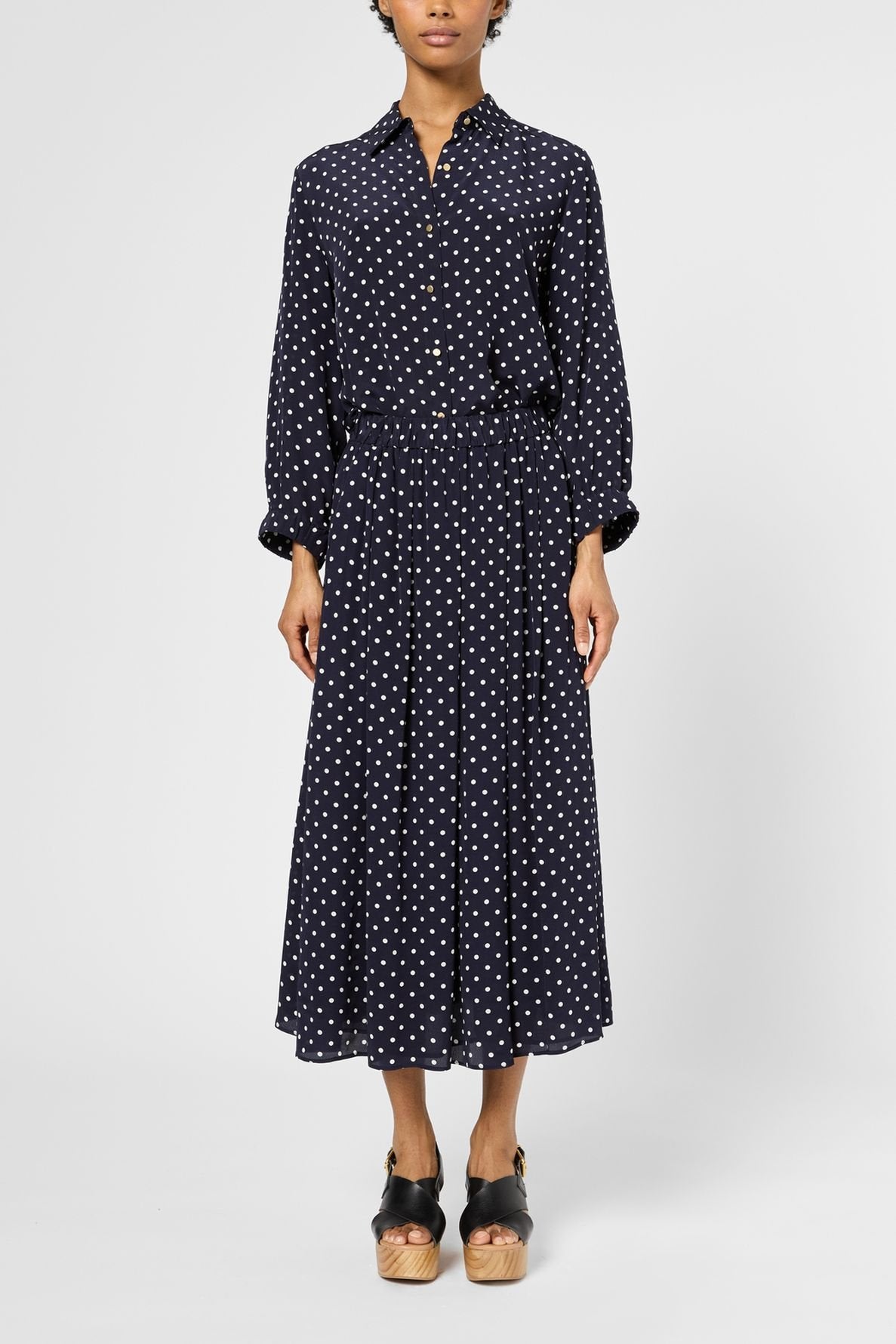 Jupe plissée à pois - VANYA Faume - seconde main