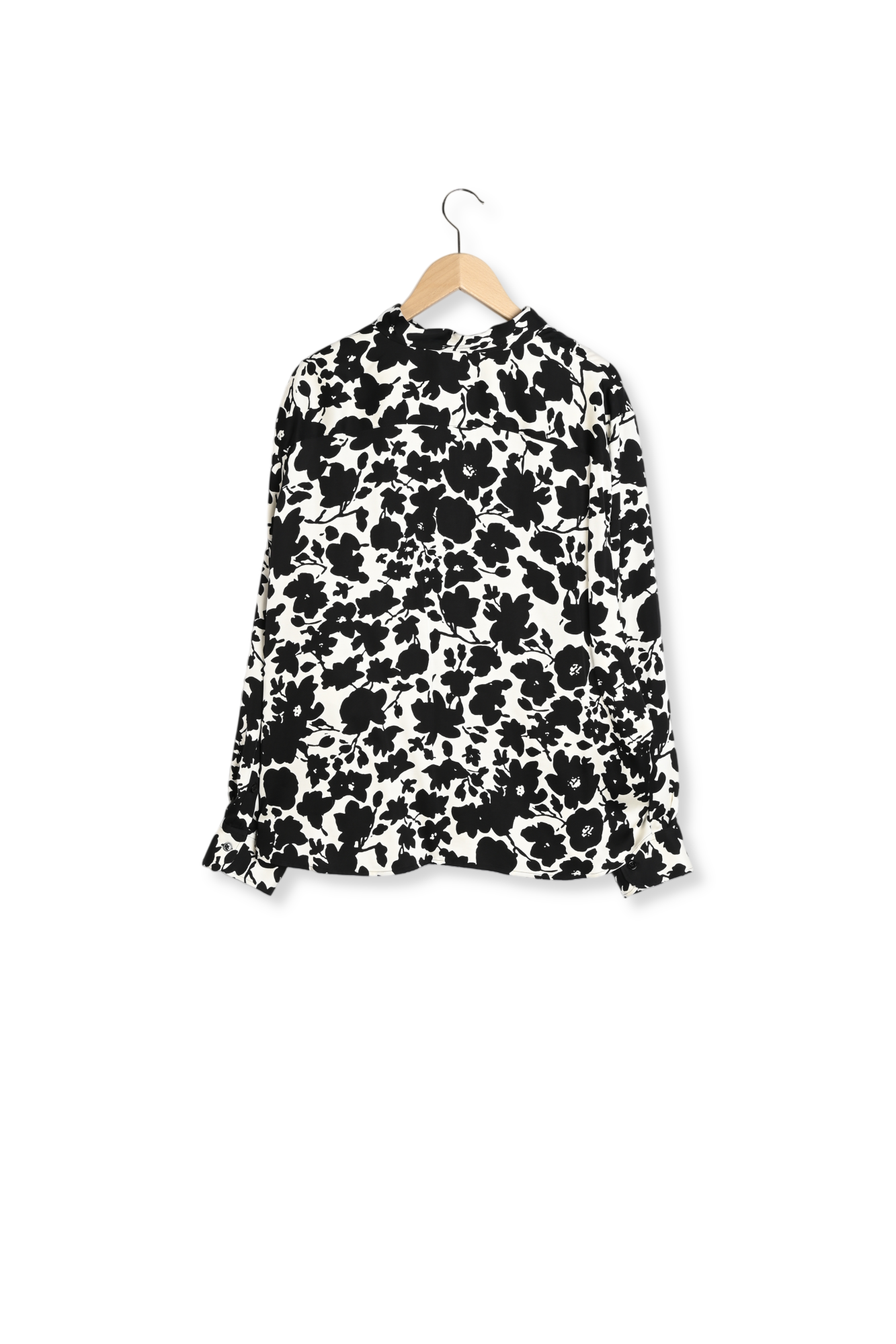Chemise fluide imprimé fleurs bicolores - CARLA Faume - seconde main