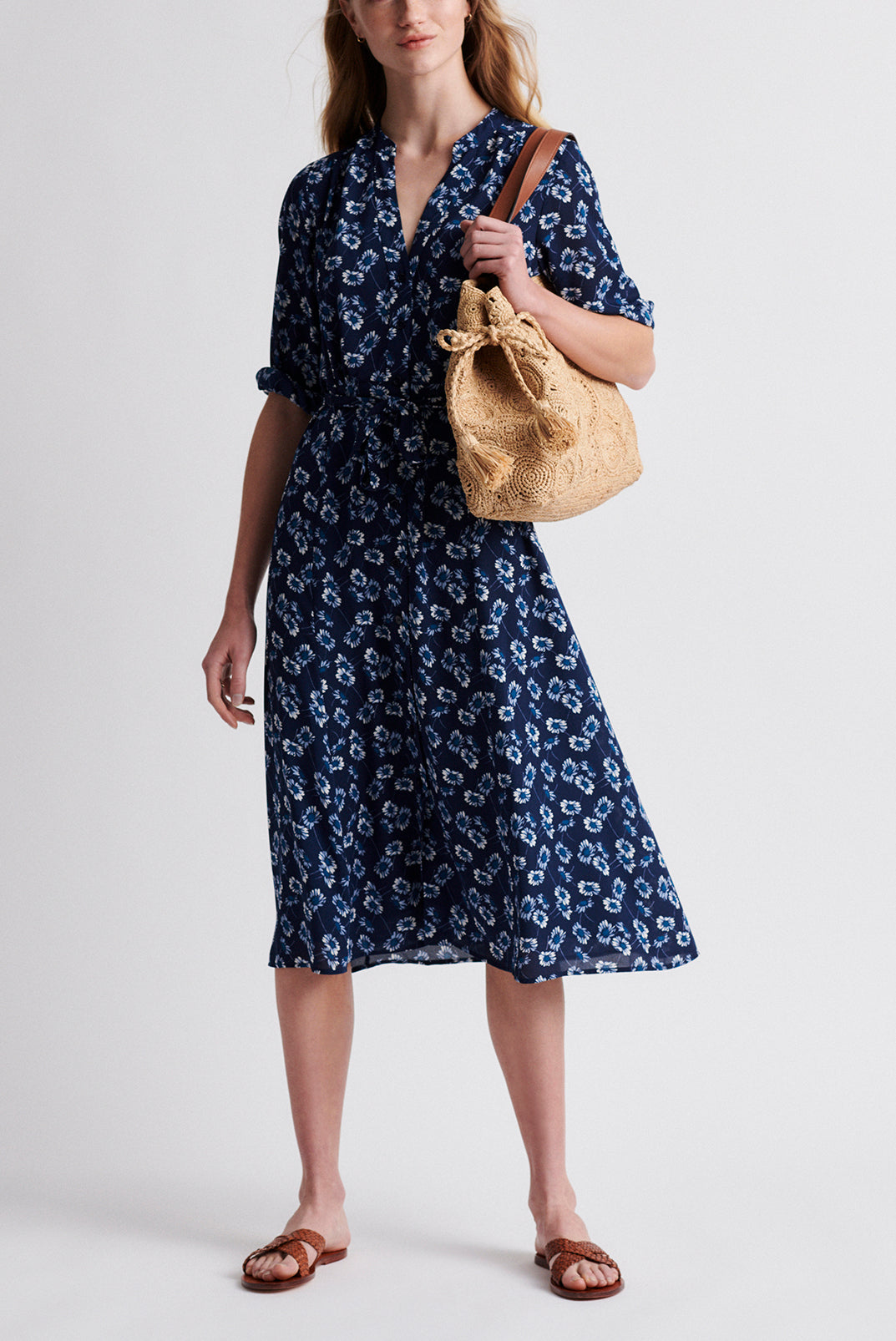 SETTIMA - robe chemise longueur midi Faume - seconde main