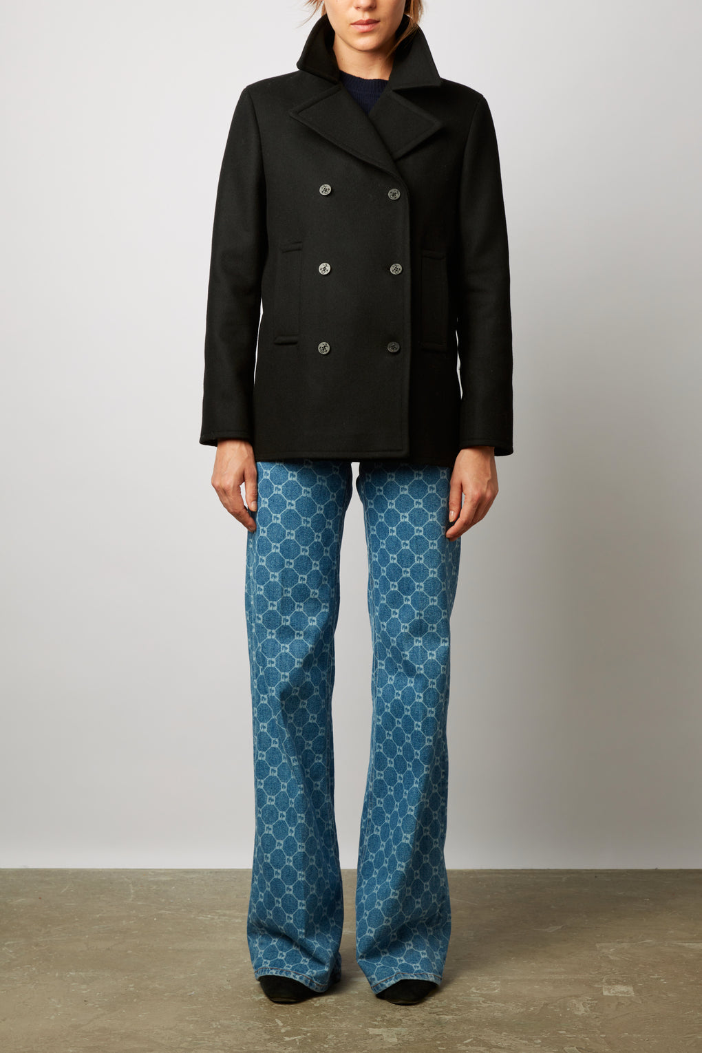 Caban court en laine vierge - LAOURA Faume - seconde main