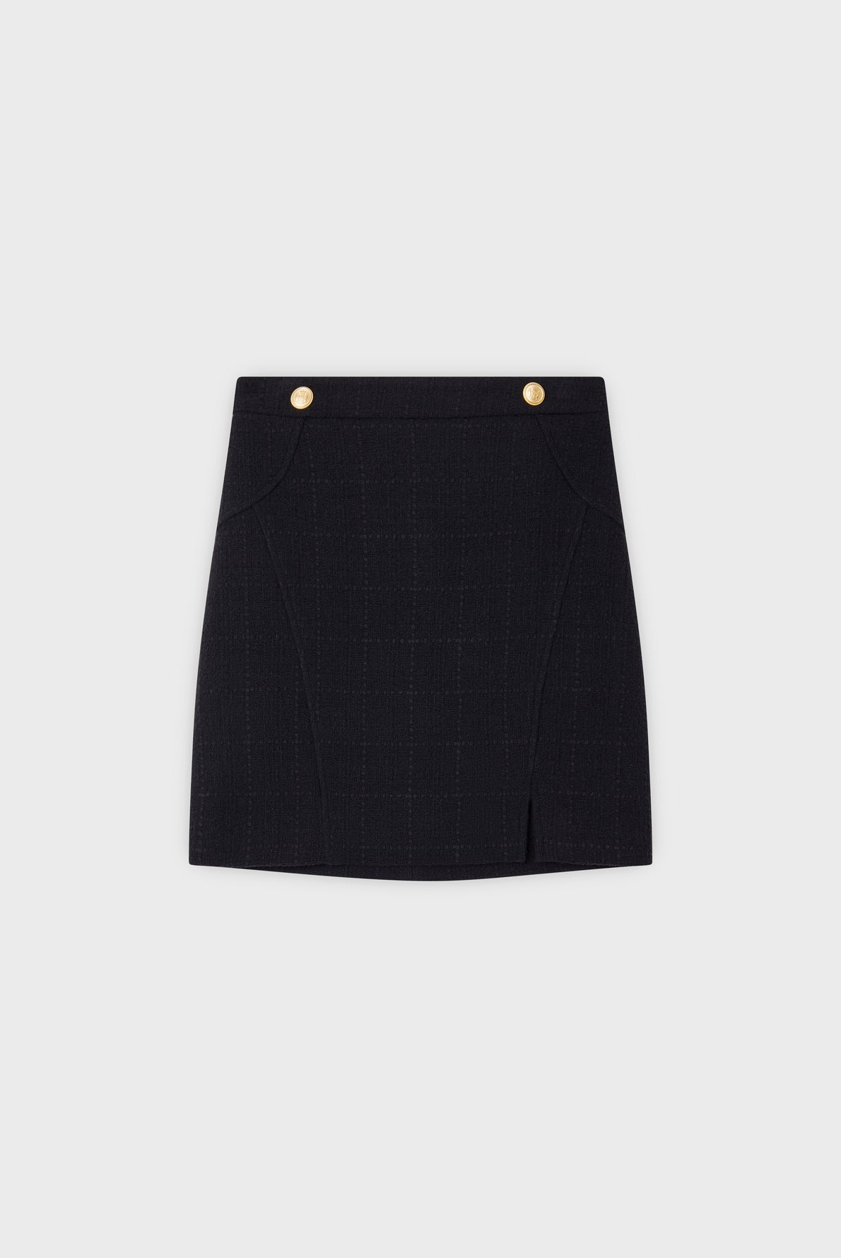 Jupe en tweed effet portefeuille - BAIA Faume - seconde main