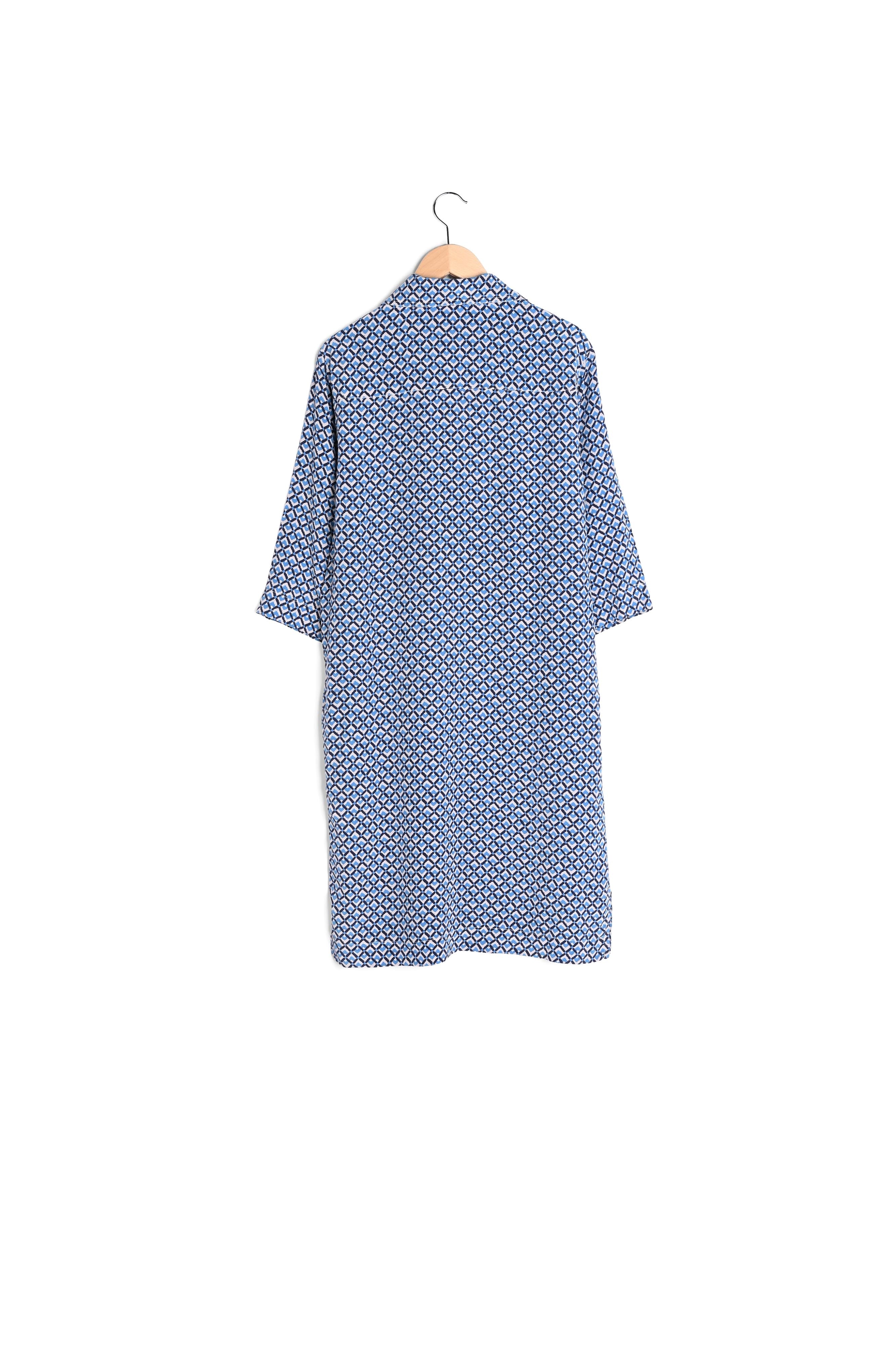 Robe en soie à motif - JERI Faume - seconde main