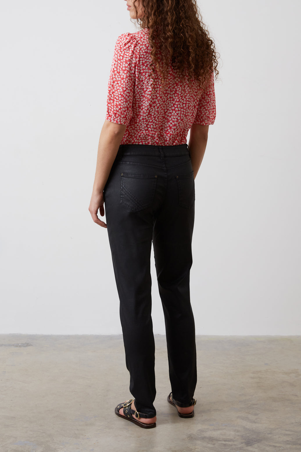 Jean en coton stretch enduit - ESMA Faume - seconde main