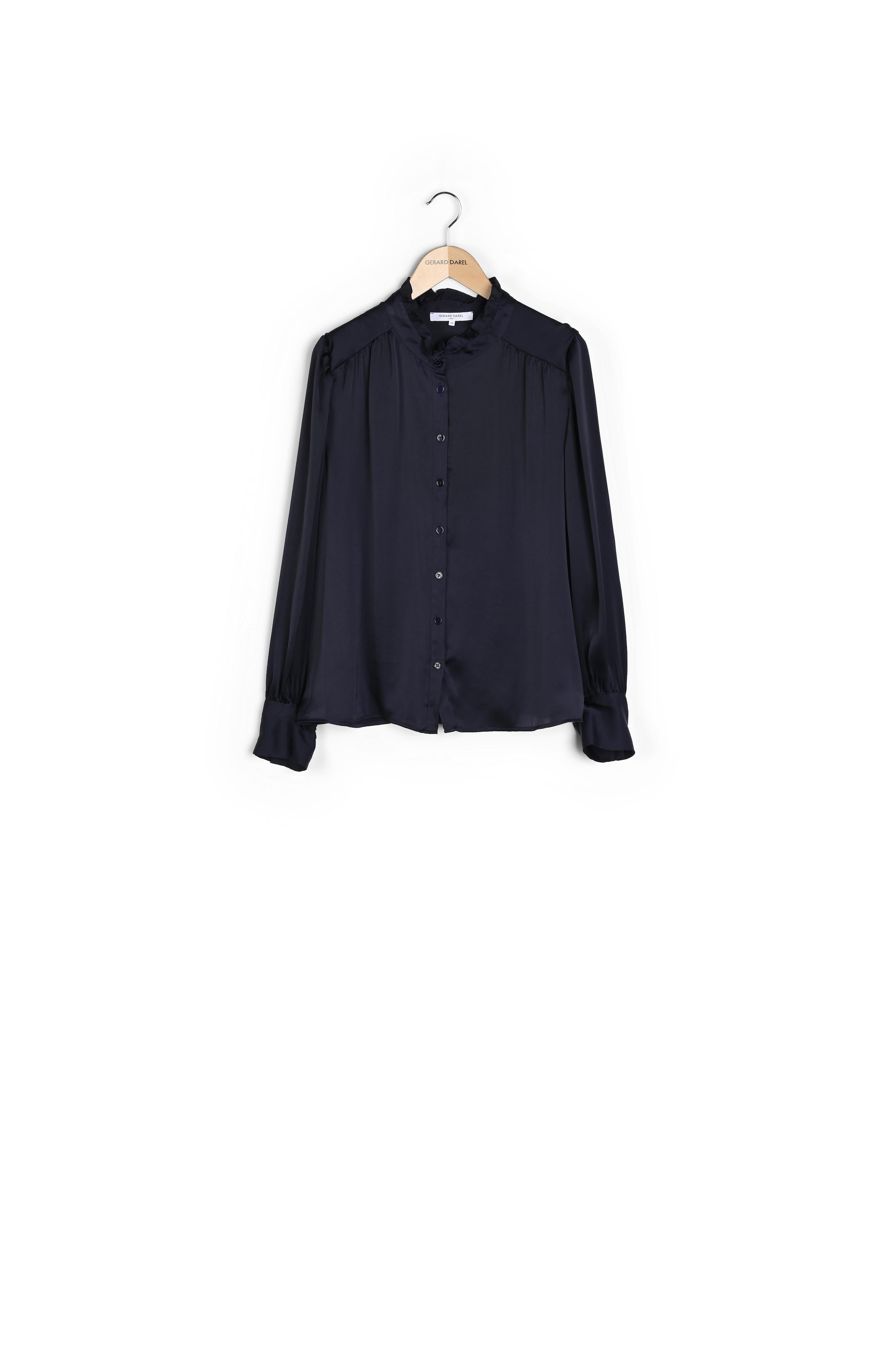 Chemise satinée avec col volanté - CHIRAZ Faume - seconde main