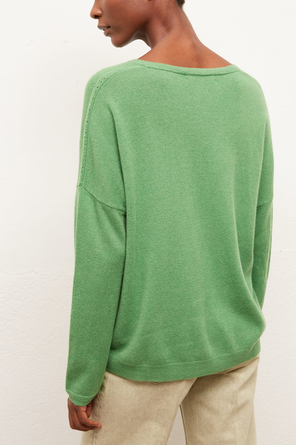 EDEN - Pull V loose en cachemire Faume - seconde main