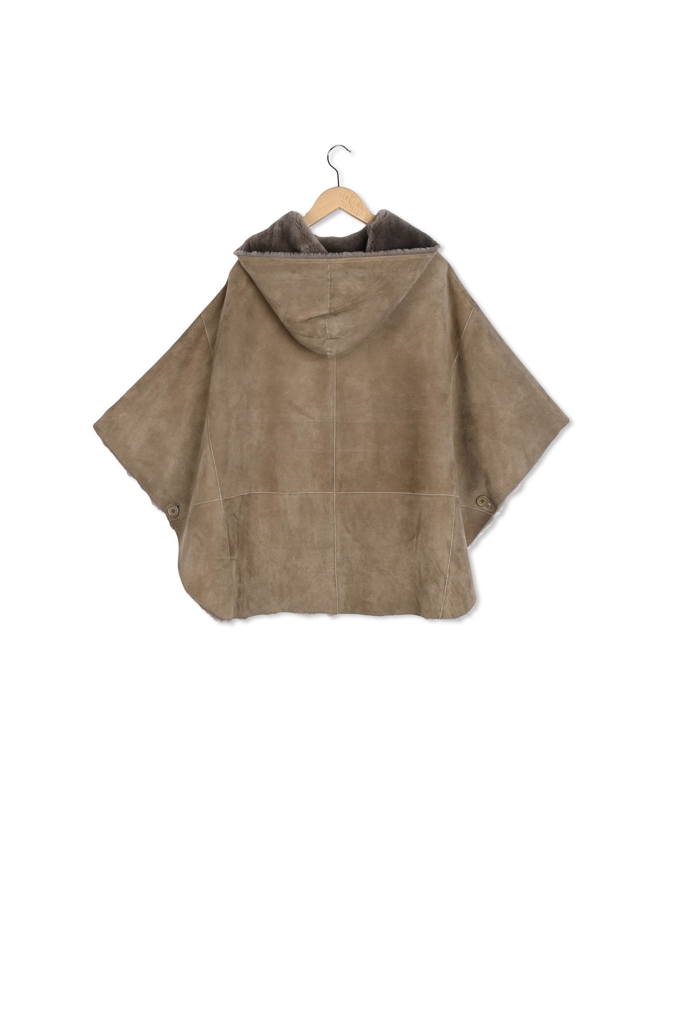 Cape réversible en peau retournée - MILA Faume - seconde main