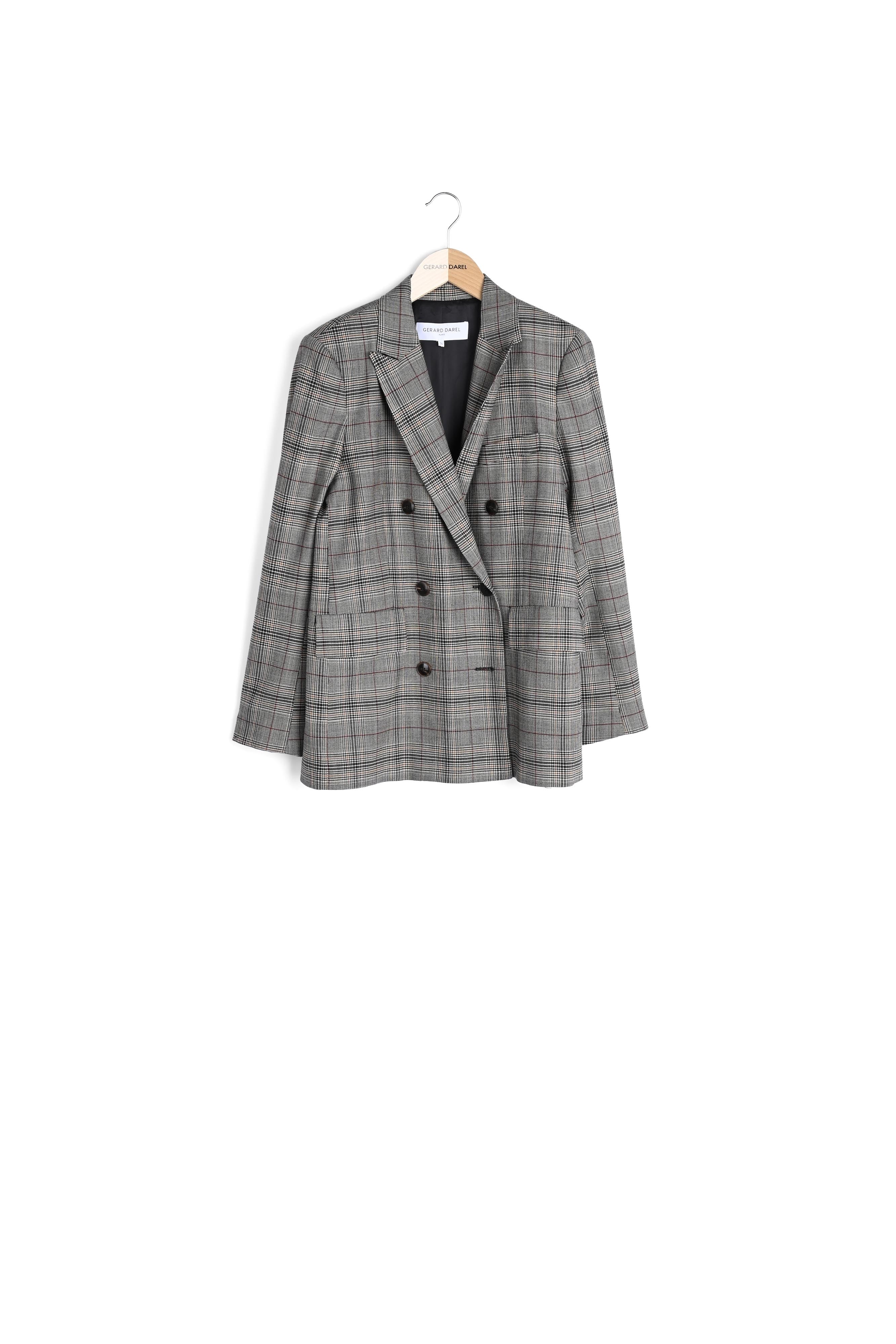 Veste de blazer à imprimé prince de galles - BONNIE Faume - seconde main