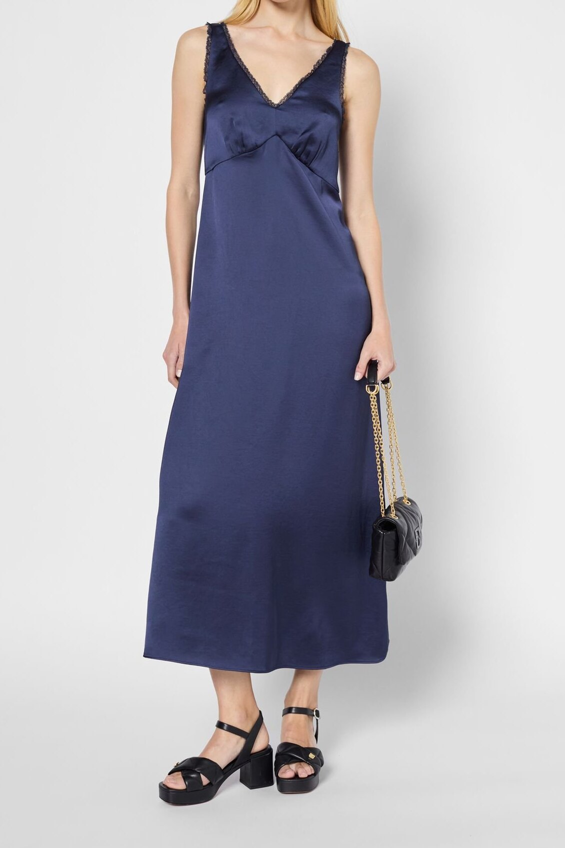 Robe longue sans manche en satin - PHILIPPINE Faume - seconde main