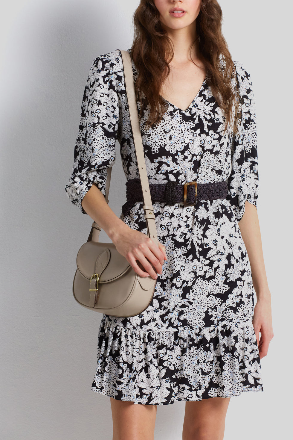 Robe fleurie à volant - JIN Faume - seconde main