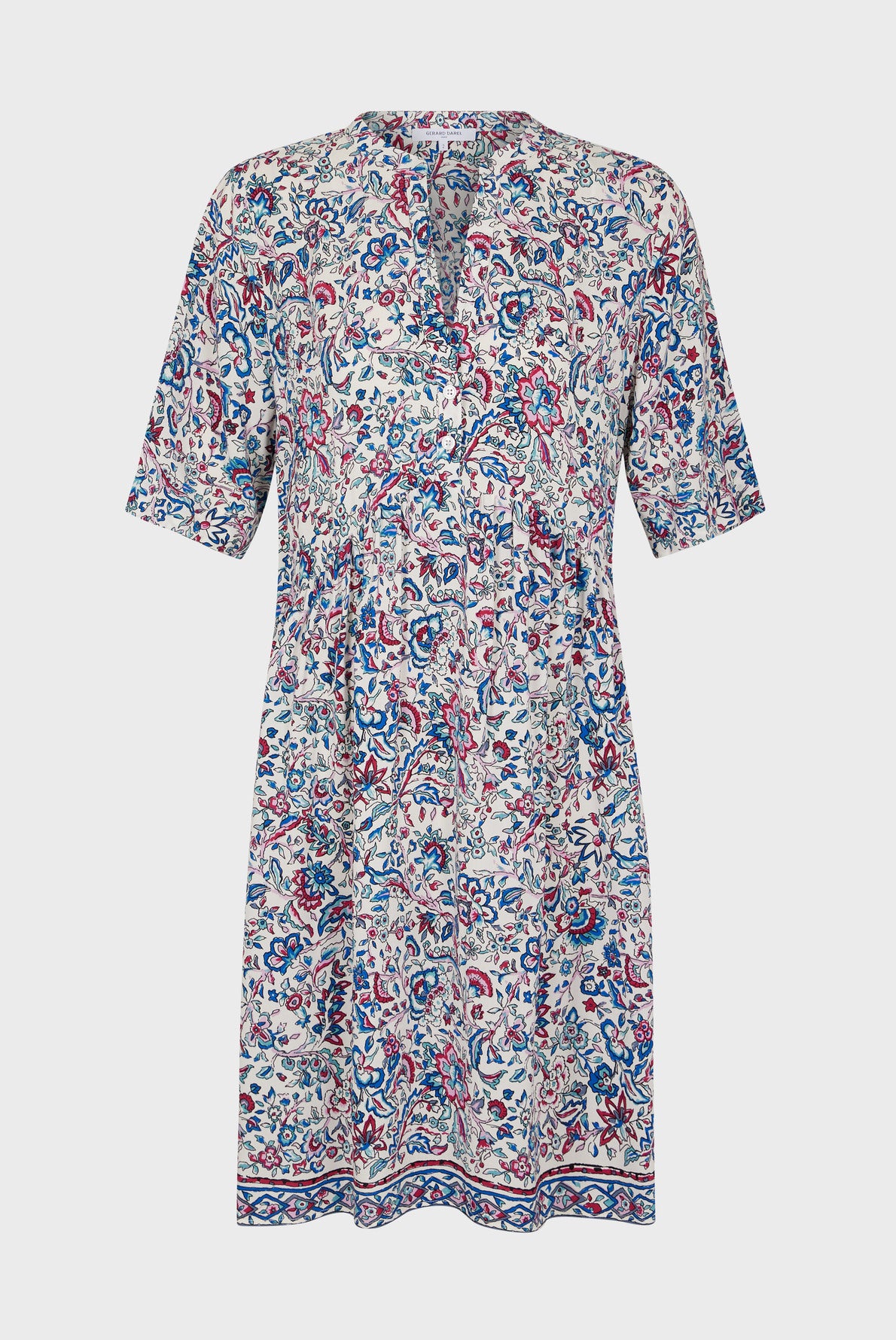 Robe courte à fleurs - JUSTINIEN Faume - seconde main