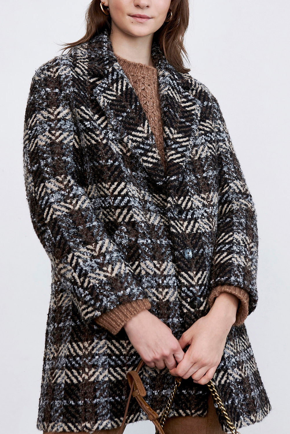 POEMA - Manteau court en tweed Faume - seconde main