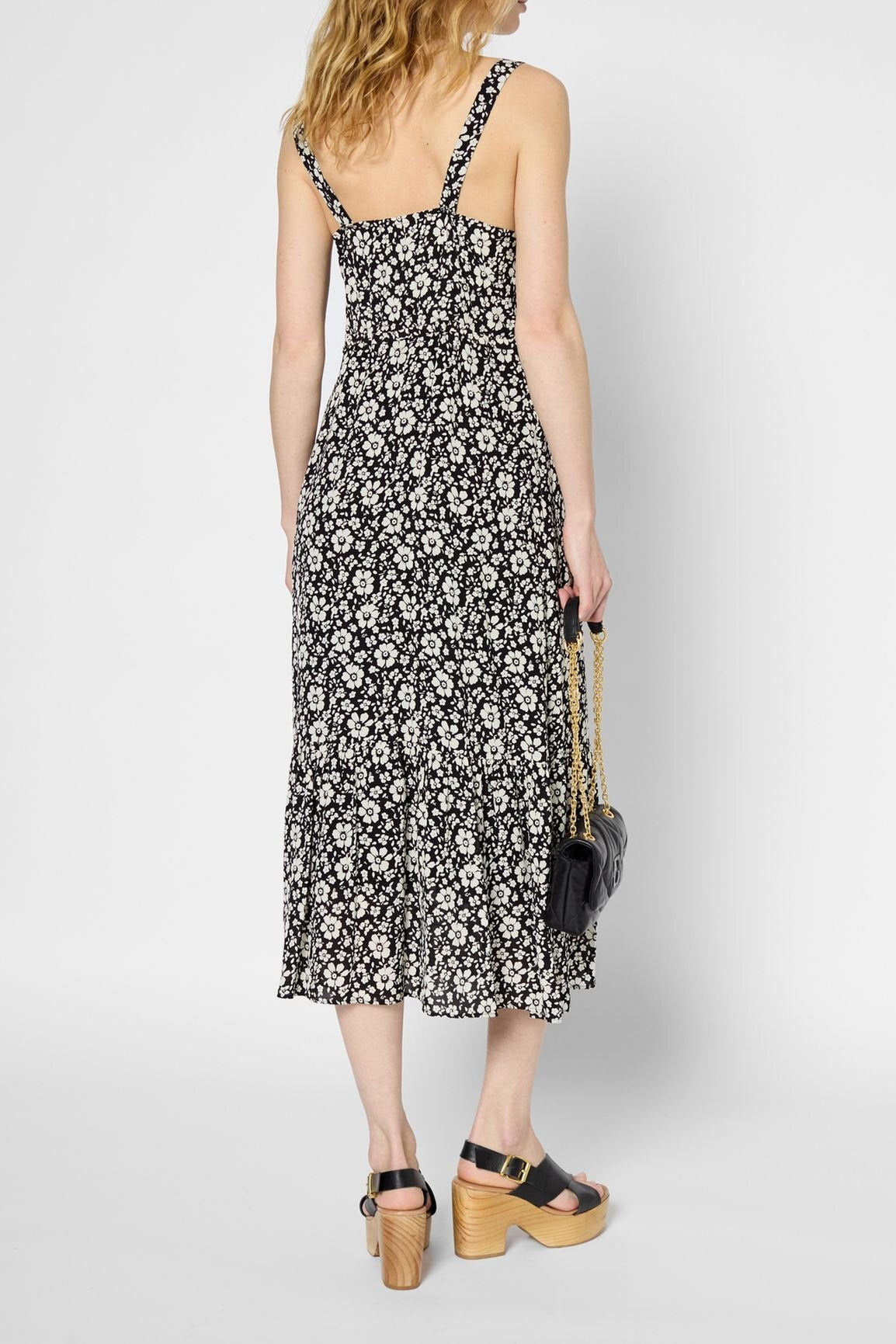 Robe longue cintrée à fleurs - PHELINE Faume - seconde main