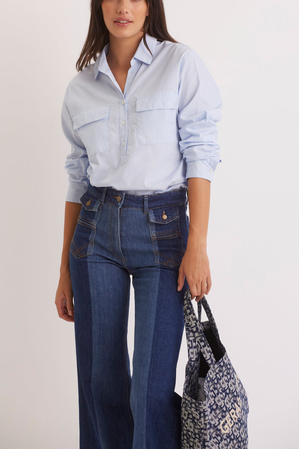 Chemise rayée en coton - CARA Faume - seconde main