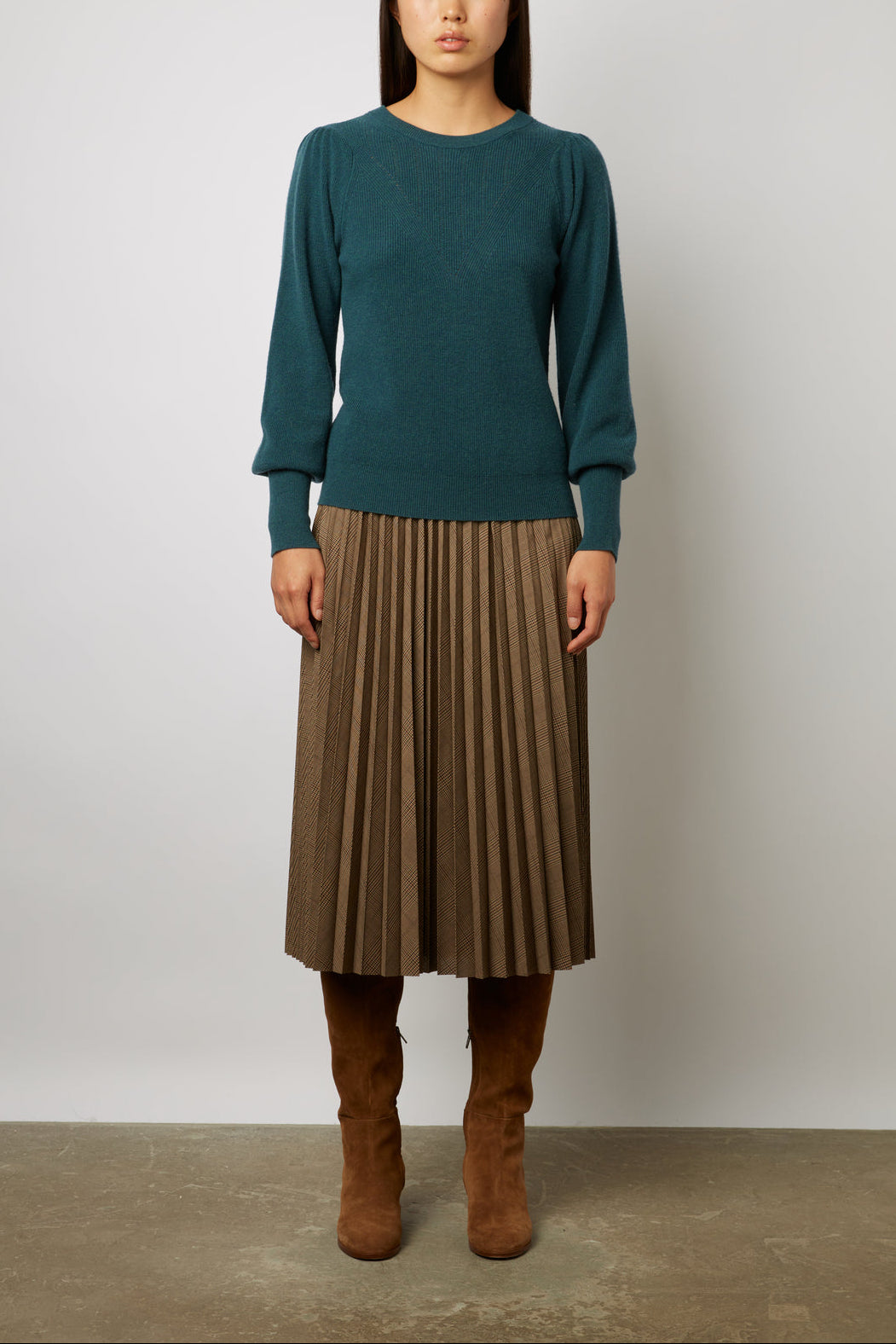Pull ajusté en laine à détails fantaisie - LEONORA Faume - seconde main