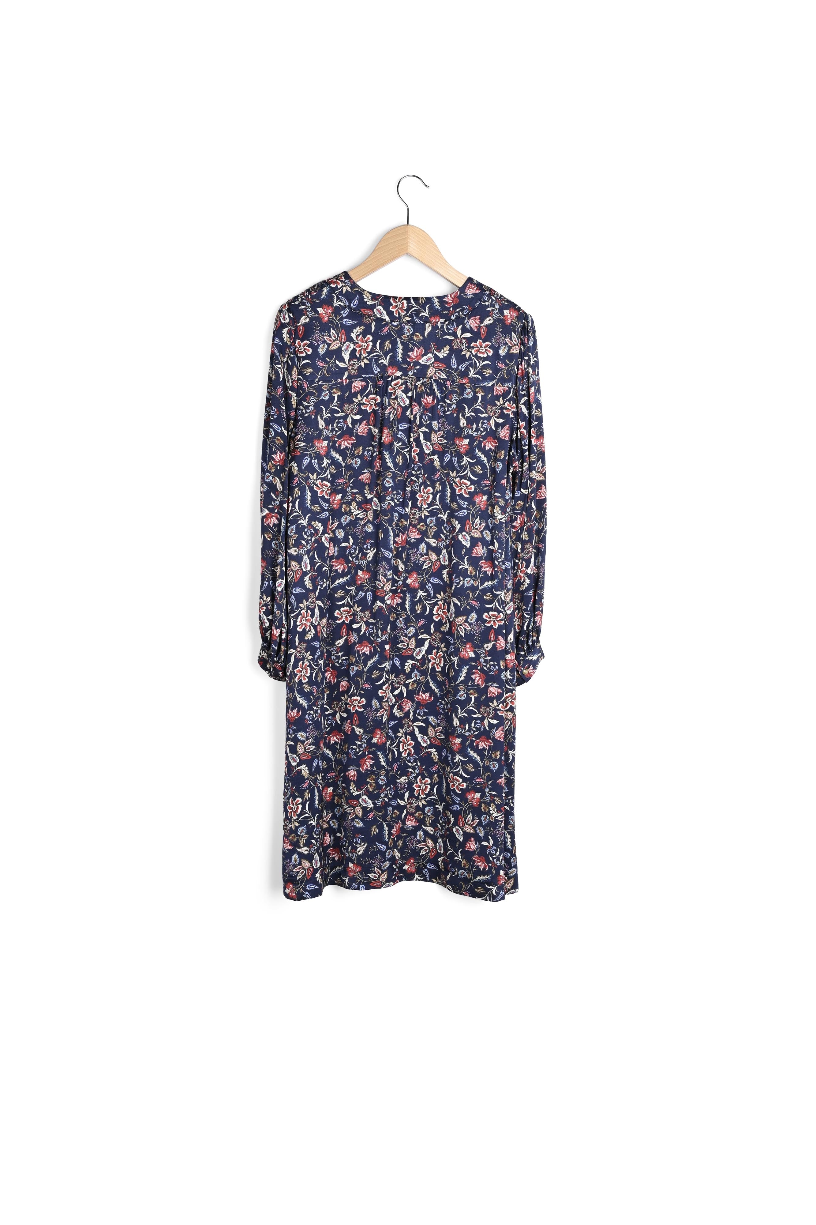 Robe courte et droite imprimé floral - JEMY Faume - seconde main
