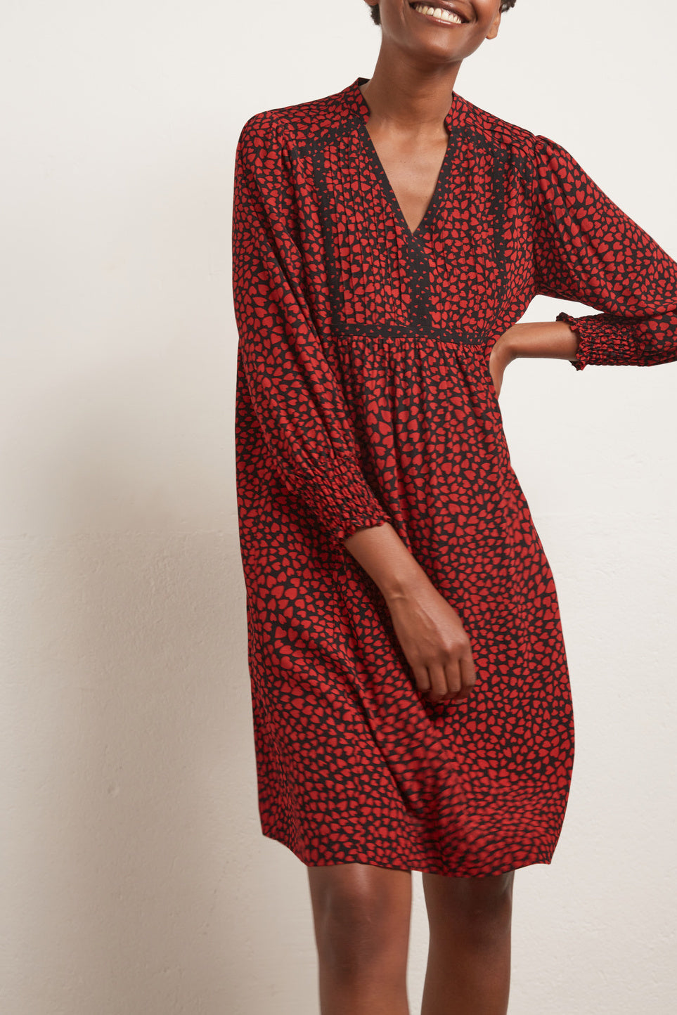 Robe loose à imprimé c½ur Faume - seconde main