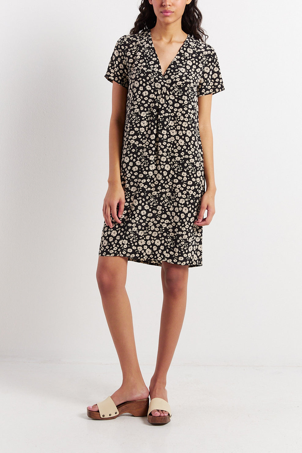 Robe courte en soie imprimée - SIBILLA Faume - seconde main