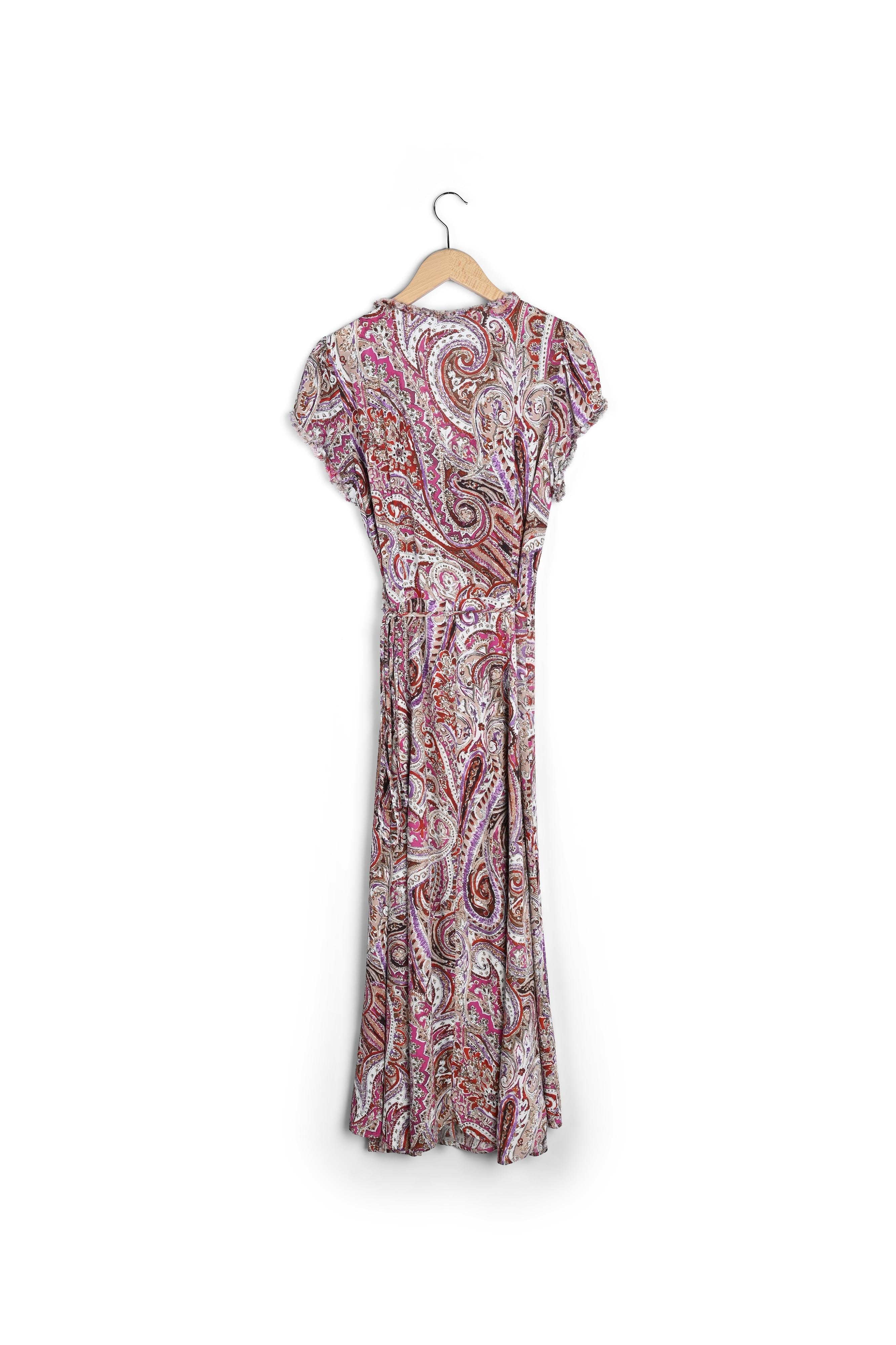 Robe longue portefeuille imprimée - JESSY Faume - seconde main