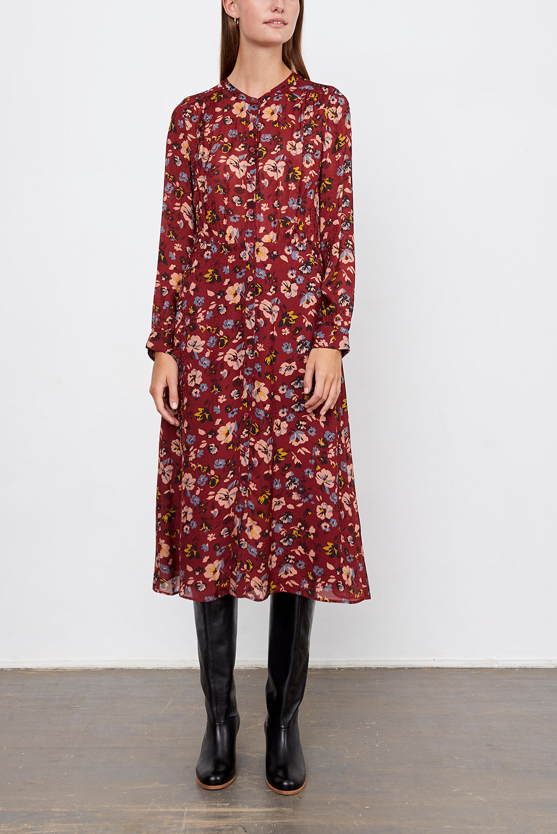 DILYS - Robe à imprimé fleuri Faume - seconde main